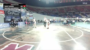 2A/1A Boys 138 3rd Place Match - Brayden Cortaberria, Echo Boys vs Jerett Waddel, Grant Union / Prairie City Boys