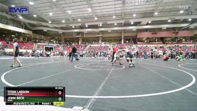 95 lbs Quarterfinal - John Beck, WWC vs Titan Larson, Maverick Elite