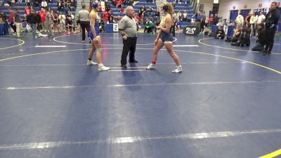 130 lbs 5th Place - Carley King, Kiski Area vs Maizy Mikeska, Derry