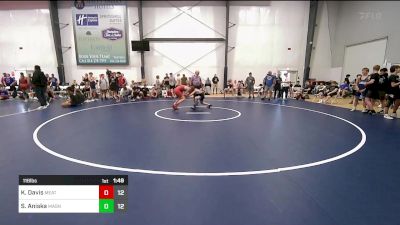 116 lbs Rr Rnd 4 - Kael Davis, Meatballs vs Santino Aniska, Mat Assassins Blue