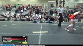 119 lbs Round 2 (4 Team) - Alex Gallup, Brighton Orange vs Gage Lyons, Lowell WC Red