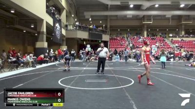 130 lbs Cons. Round 5 - Markis Owens, Thunderbird Wrestling Club vs Jacob Fahlgren, Tonganoxie Wrestling Club