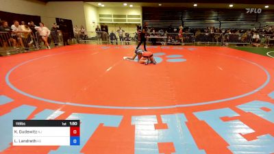 118 lbs Consi Of 8 #2 - Kylie Gudewitz, NJ vs Leiannah Landreth, KS