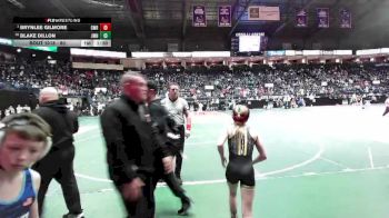 80 lbs Champ. Round 1 - Brynlee Gilmore, GWRA vs Blake Dillon, JMN3