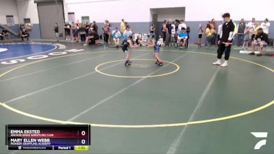 65 lbs Round 2 - Emma Eksted, Anchor Kings Wrestling Club vs Mary Ellen Webb, Pioneer Grappling Academy