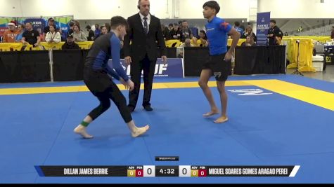Miguel Soares Gomes Aragao Perei vs Dillan James Berrie 2025 World IBJJF Jiu-Jitsu No-Gi Championship