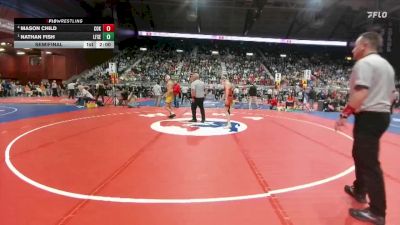 2A-120 lbs Semifinal - Nathan Fish, Lingle-Ft. Laramie/Southeast vs Mason Child, Cokeville