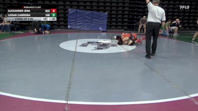 115 lbs Consi Of 8 #2 - Alexander Jena, West Orange vs Logan Carreira, Care Vincent