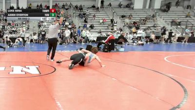 132 lbs Rr Rnd 3 - Luke Sena, Triumph White - HSB vs Aiden Overton, Yorktown Wrestling Club - HSB