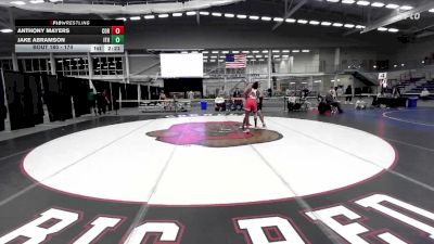 174 lbs Cons. Round 3 - Jake Abramson, Ithaca vs Anthony Mayers, Cortland
