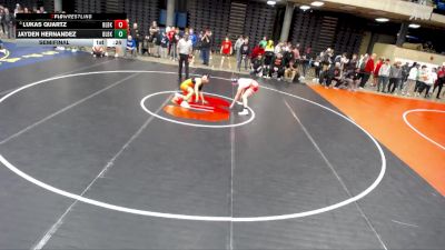 126 lbs Semifinal - Lukas Quartz, Unattached vs Jayden Hernandez, Unattached