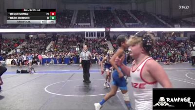 100 lbs Semifinal - Ryder Gomez, Pittsburg vs Beau Johnson, Smoky Valley