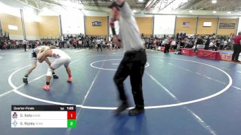 132 lbs Quarterfinal - Deydon Soto, Danbury vs Gavin Ripley, Oceanside