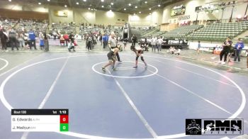 100 lbs Semifinal - Drake Edwards, Alpha Dawg vs Jaguar Madyun, Bay Area Dragons