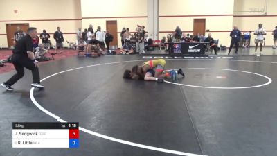 52 kg Cons 32 #2 - Jekai Sedgwick, Forge Wrestling vs Rocky Little, Inland Northwest Wrestling Training Center