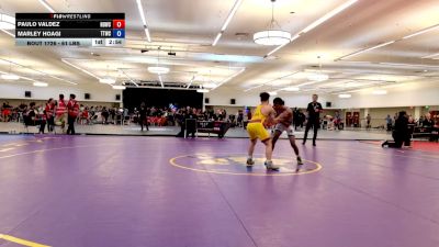 61 lbs Quarters - Paulo Valdez, High Desert Wrestling Club vs Marley Hoagi, Team Thunder Wrestling Club