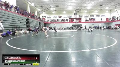 149 lbs Champ. Round 3 - Cody Thompson, Colorado School Of Mines vs Brandon Seawright, Limestone