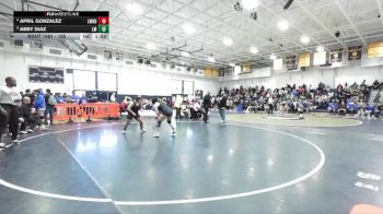 155 lbs Champ. Round 1 - Abby Diaz, La Mirada vs April Gonzalez, Lawndale