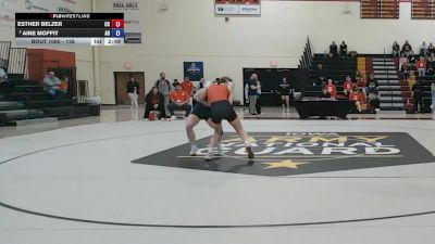 138 lbs Quarterfinal - Esther Belzer, Central College vs Aine Moffit, Augustana (IL)