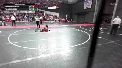 90 lbs Champ. Round 2 - Colton Rath, Slinger vs Landon Oliver, Southside Lutheran WC