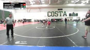 132 lbs Cons. Round 2 - Anthony Garay, CSDR vs Isaac Simkins, South Torrance