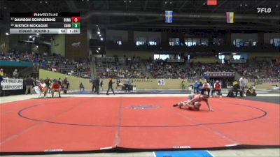 175 lbs Champ. Round 2 - Dawson Schroering, Dupont Manual vs Justice McKague, Corbin
