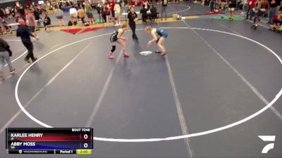 130 lbs Quarterfinal - Karlee Henry, IA vs Abby Moss, WI