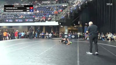 96 lbs 1st Place Match - Aviyahn Mills, Treehouse Wrestling vs Macklen Marksbury, Michigan Premier
