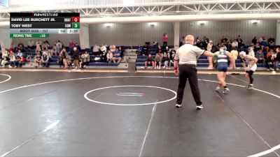 157 lbs Champ. Round 1 - David Lee Burchett Jr., Unattached vs Toby West, Cowley College