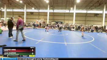 85 lbs Champ. Round 2 - Cooper Wing, Suples vs Juan Guzman, East Minico Middle School