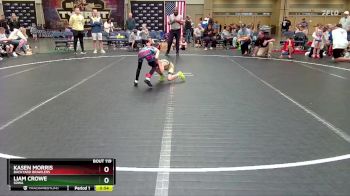 48 lbs Quarterfinal - Kasen Morris, Backyard Brawlers vs Liam Crowe, SDWA