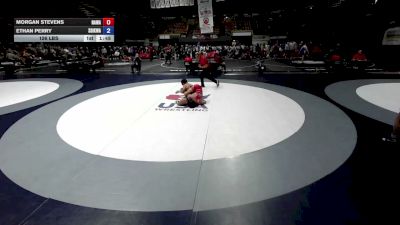 126 lbs Morgan Stevens, NAWA - North Area Wrestling Association vs Ethan Perry, SDIKWA - San Diego-Imperial Kids Wrestling Association