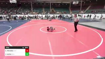37 lbs Semifinal - Caleb Morales, West Mesa Jr vs Isaiah Leyba, Grant County Elite