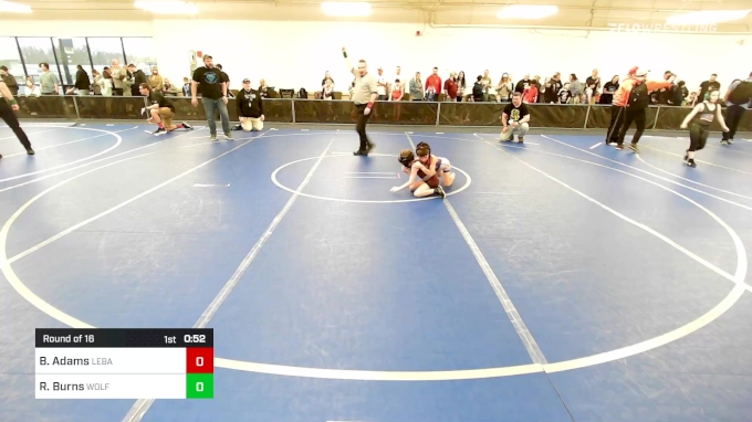 48 lbs Round Of 16 - Braylin Adams, Lebanon Die Hard Wrestling vs Roman ...