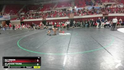 215 lbs 2nd Wrestleback And Semi-finals(16 Team) - D`Lathian Young, Azle vs Ali Vinson, Melissa