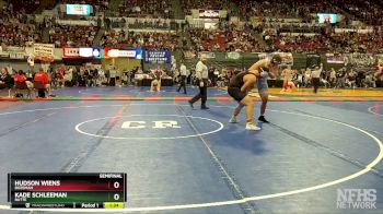 AA - 285 lbs Semifinal - Kade Schleeman, Butte vs Hudson Wiens, Bozeman