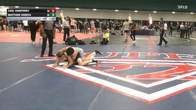138 lbs Consi Of 16 #2 - Cael Humphrey, CA vs Matthew Orbeta, CA