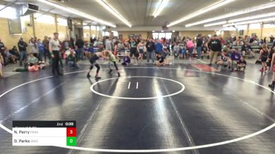 I 105 lbs Consi Of 8 #2 - Nick Perry, Frankfort vs Dawsyn Parks, Greene