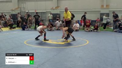 75-J lbs Consi Of 16 #1 - Kolton Harper, OH vs Landyn Clifford, NY