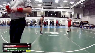 285 lbs Round 1 - Cooper McKean, Otterbein University vs Hugo Hernandez, Adrian