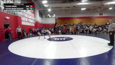 107 lbs 2nd Place - Oliver Greer, Keene vs Alyvia Meigh Schultz, Goffstown