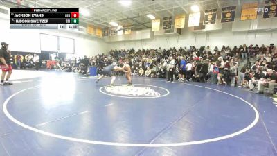 215 lbs Champ. Round 1 - Hudson Sweitzer, Trinity Classical Academy vs Jackson Evans, Glendora