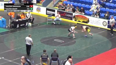 172 lbs Round Of 32 - Paxton Simonson, Plum vs Dalton Knapp, Titusville