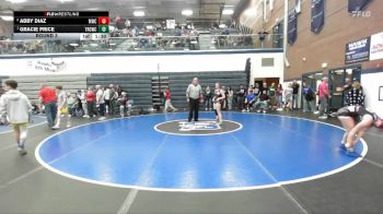 120 lbs Round 3 - Gracie Price, Thunder Ridge Outlaws Wrestling Club vs Abby Diaz, Middleton Wrestling Club