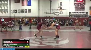 128 lbs Round 3 - Akahai Alip, Cimarron Memorial vs Cheyenne Moreno, Desert Oasis