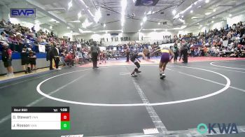 67 lbs 2nd Place - Daxton Stewart, Vian Wrestling Club vs Jestin Rosson, Vian Wrestling Club