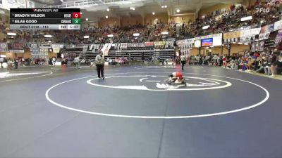 113 lbs Quarterfinal - Silas Good, Caney Valley Hs vs Bradyn Wilson, Hoxie Hs