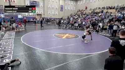 144 lbs Champ. Round 2 - Cohen Clay, Bartlett vs Taggart Wade, St. Vincent St. Mary