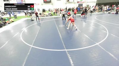 Junior Girls - 135 lbs Cons. Round 4 - Millie Jensen, Nebraska Wrestling Academy vs Lauren Scott, Chatfield Wrestling Club