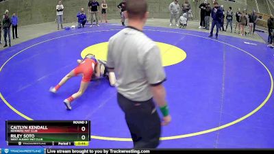 92 lbs Round 3 - Riley Soto, West Albany Mat Club vs Caitlyn Kendall, Newberg Mat Club